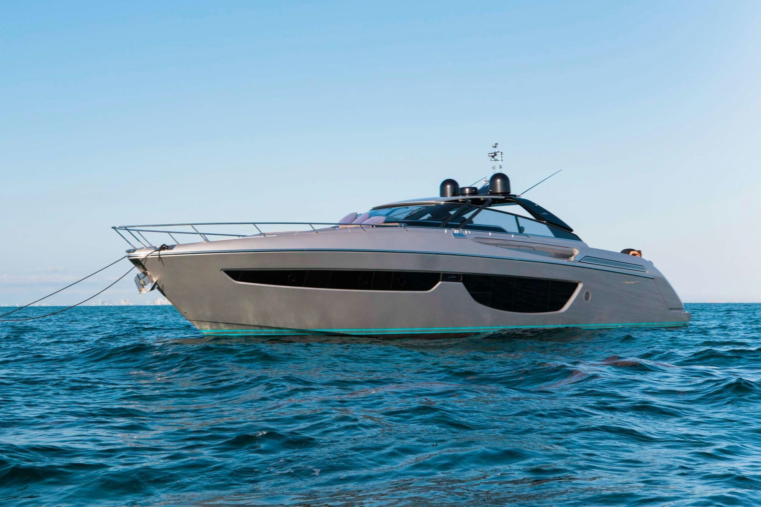 a boat in the water aboard NOT YET Yacht for Charter