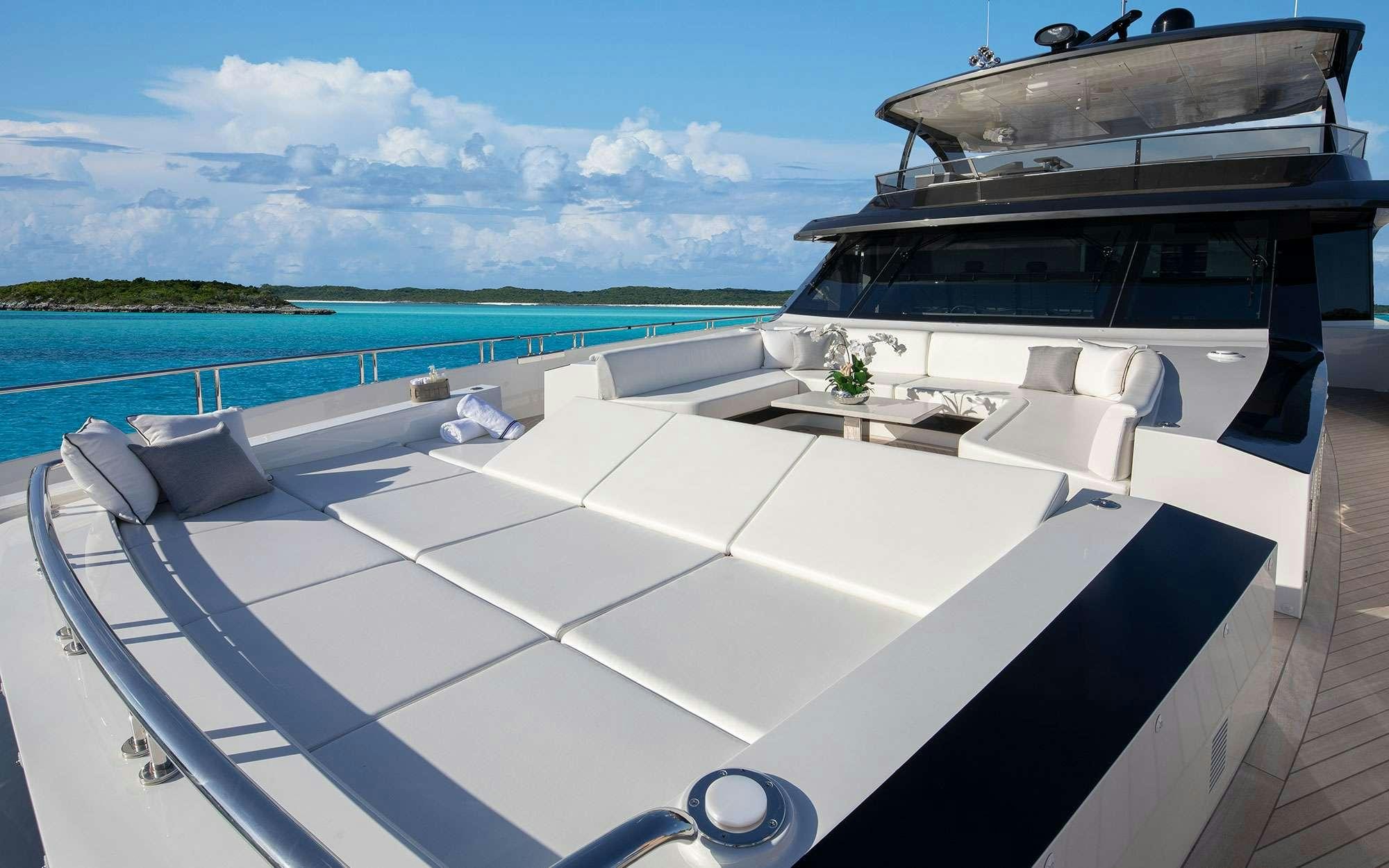 a boat on the water aboard DREAMS Yacht for Charter
