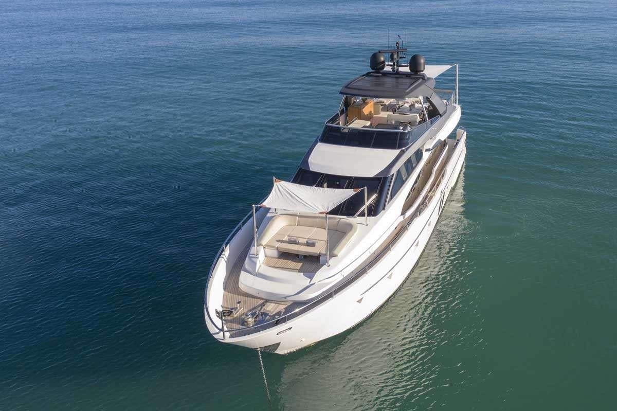 a boat in the water aboard EM3 Yacht for Charter