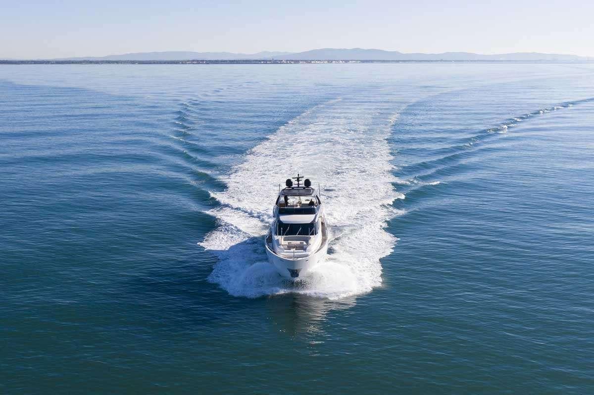 a boat on the water aboard EM3 Yacht for Charter