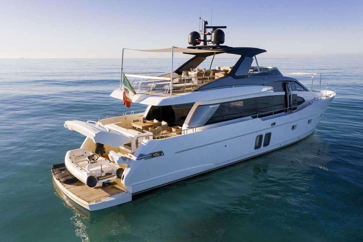a boat in the water aboard EM3 Yacht for Charter