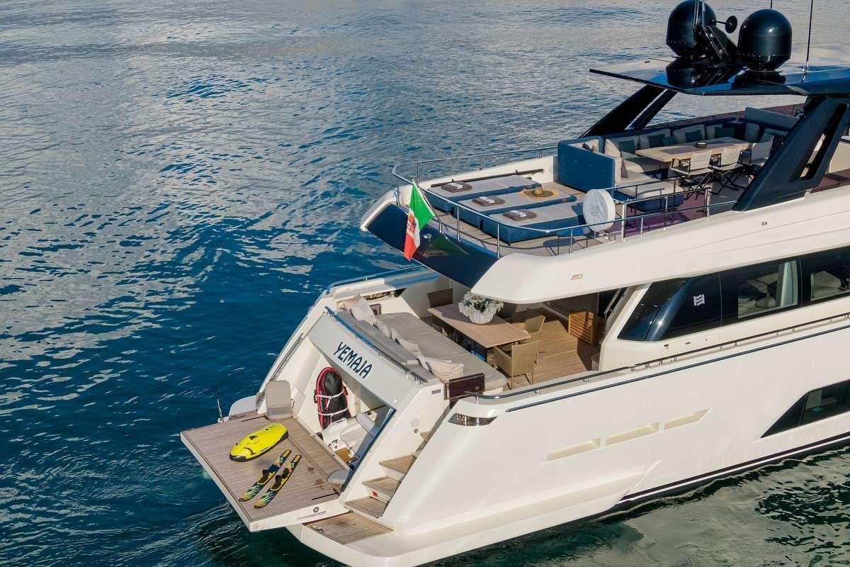 a boat on the water aboard YEMAJA Yacht for Charter