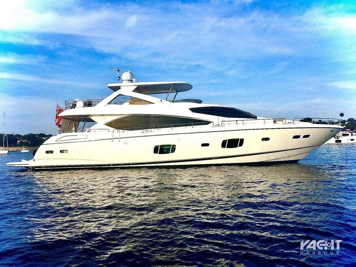 a white yacht in the water aboard SPLASHED OUT Yacht for Charter