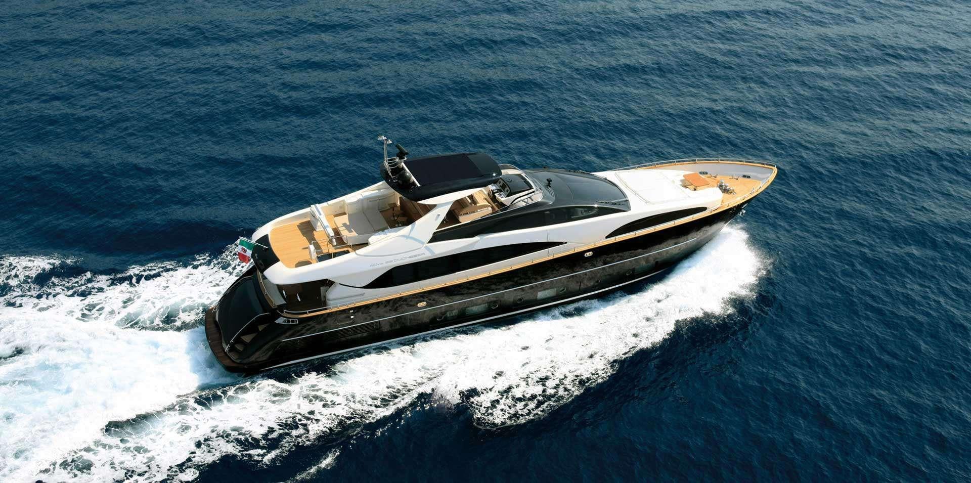 a boat on the water aboard PRIVILEGIO Yacht for Charter