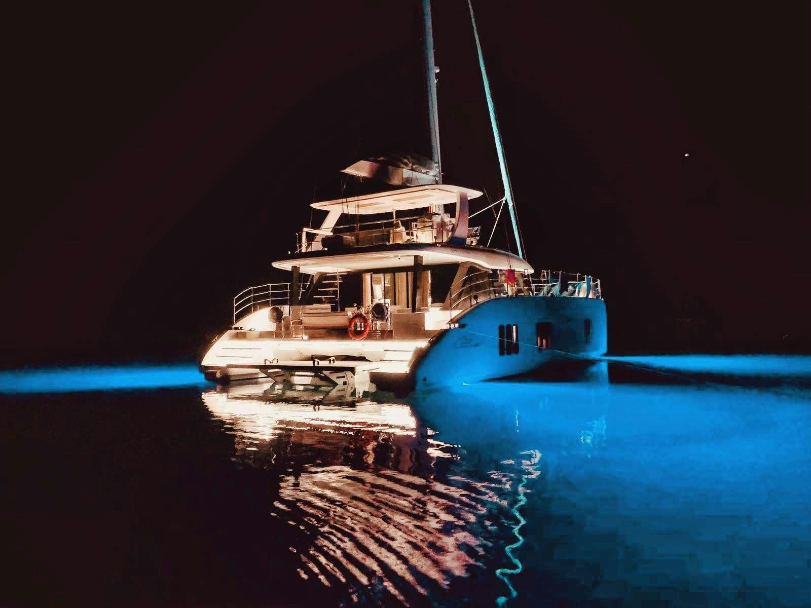 a boat in the water aboard TIRIL Yacht for Charter