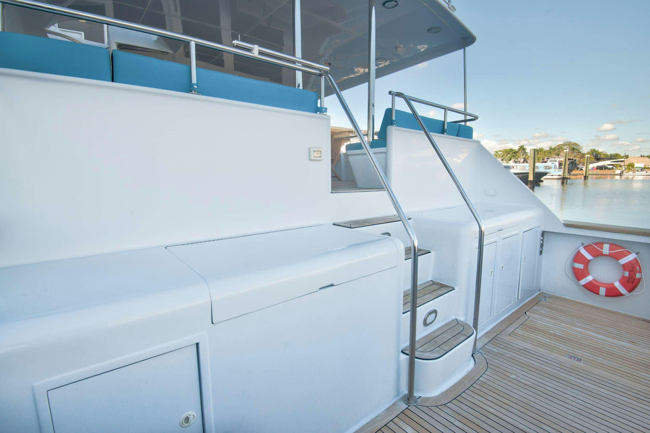 a boat on the water aboard DESLIZE Yacht for Charter