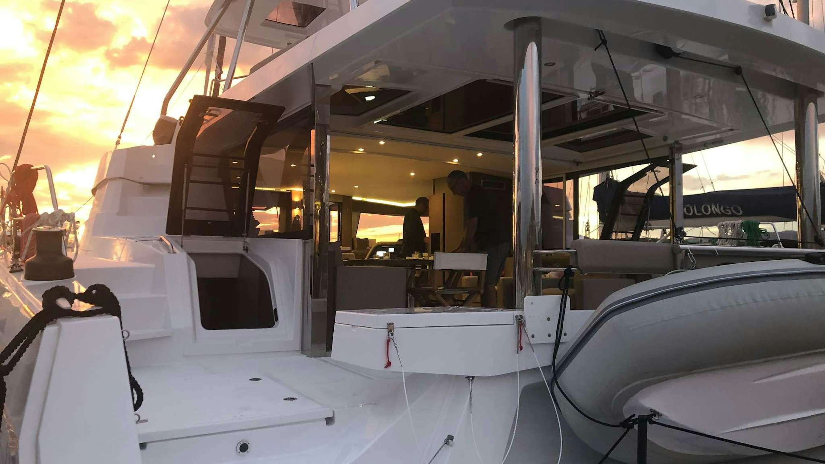 a large machine with a large lens aboard SIMONE V Yacht for Charter