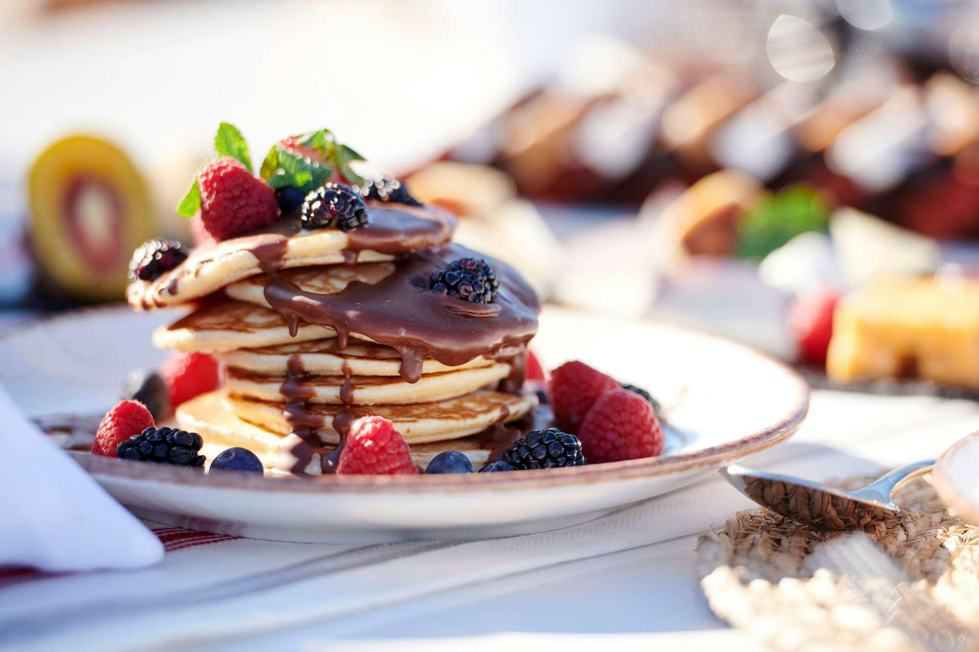 a plate of dessert aboard WHITE PEARL Yacht for Charter