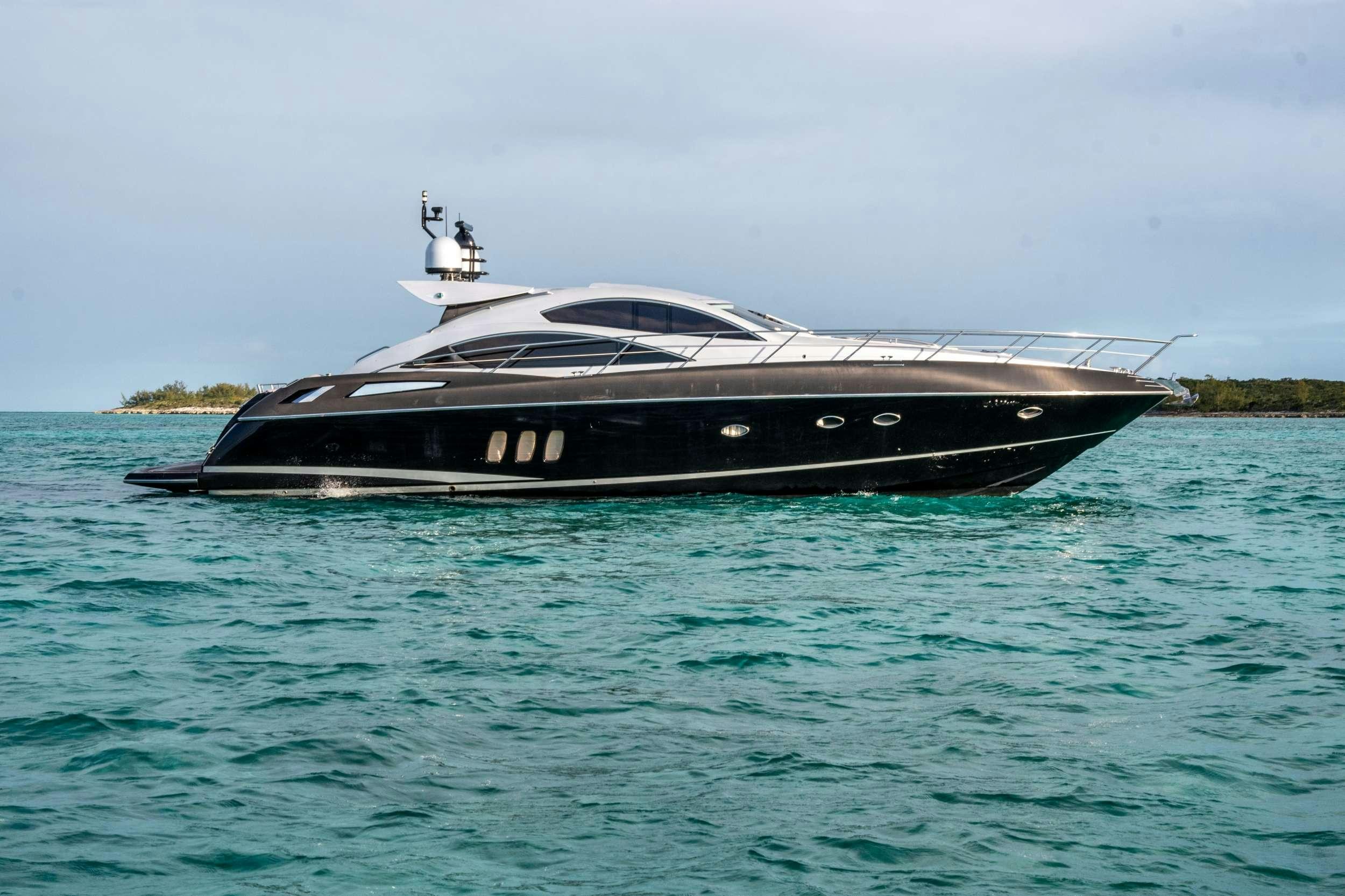 a boat in the water aboard FLIGHT RISK Yacht for Charter