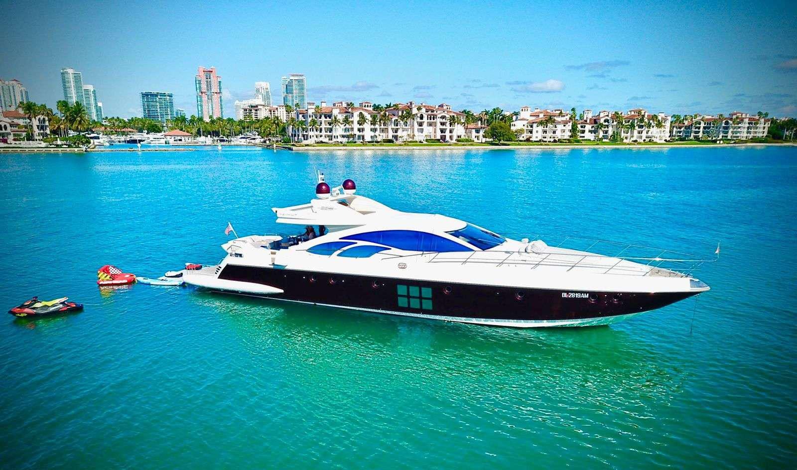 a boat in the water aboard LEONARDO Yacht for Charter