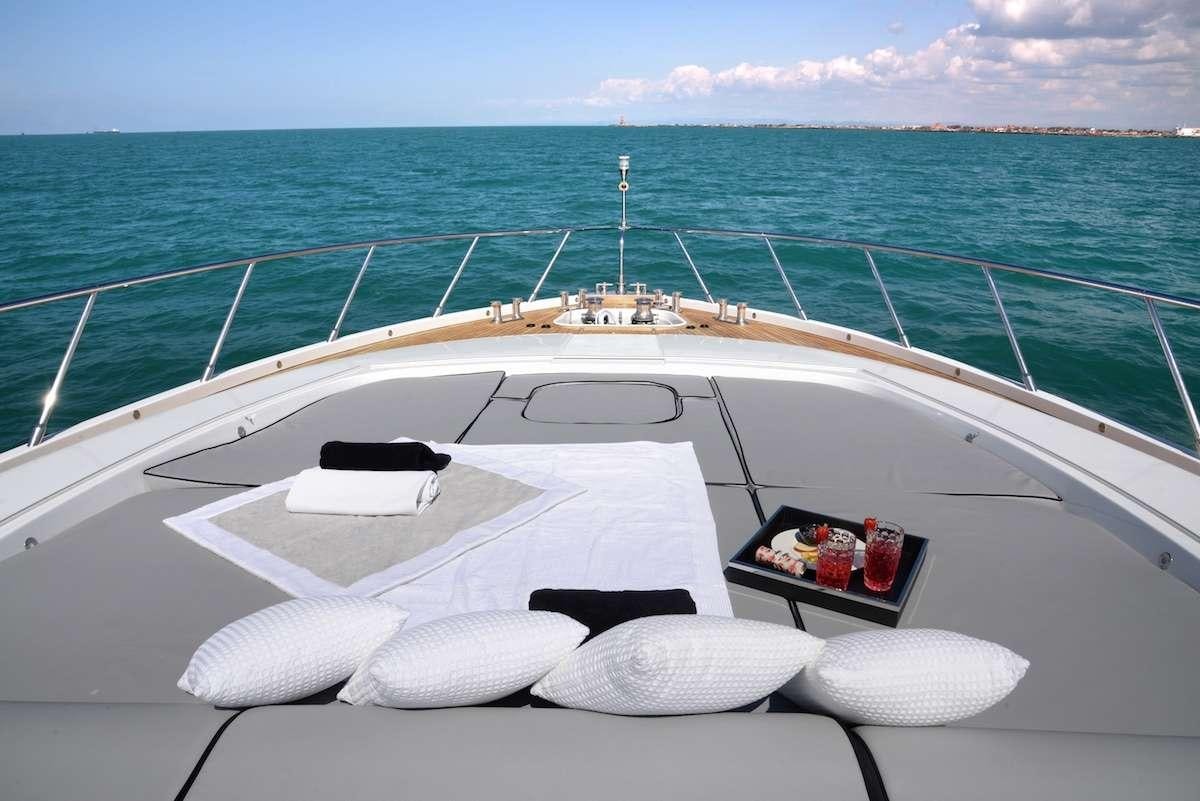 a boat on the water aboard ONLY ONE Yacht for Charter