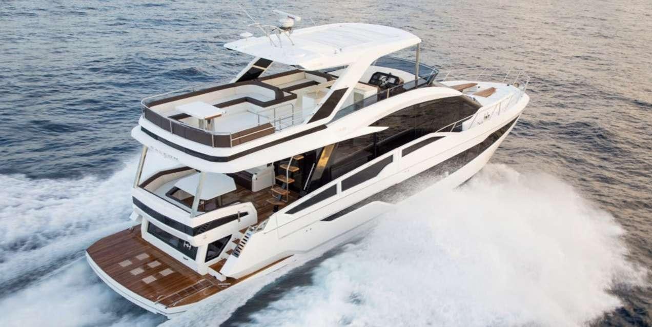 a boat on the water aboard TRIPLE T Yacht for Charter