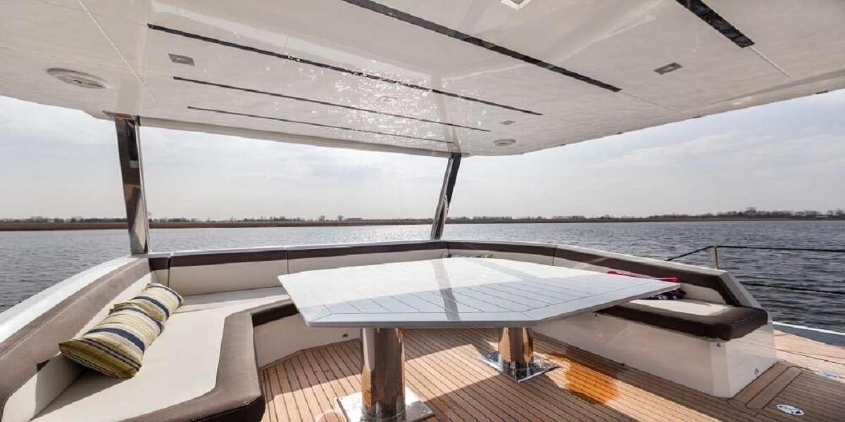 a boat on the water aboard TRIPLE T Yacht for Charter