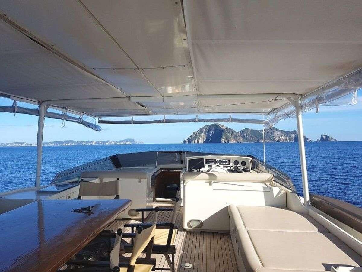 a boat on the water aboard PRIME Yacht for Charter