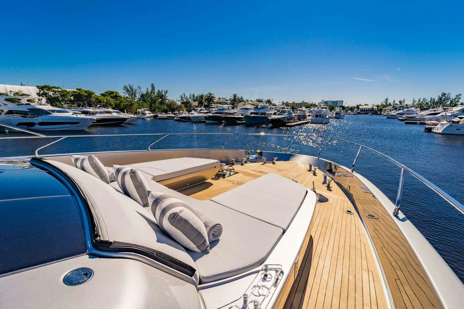 a boat on the water aboard BEYOND BEYOND Yacht for Charter