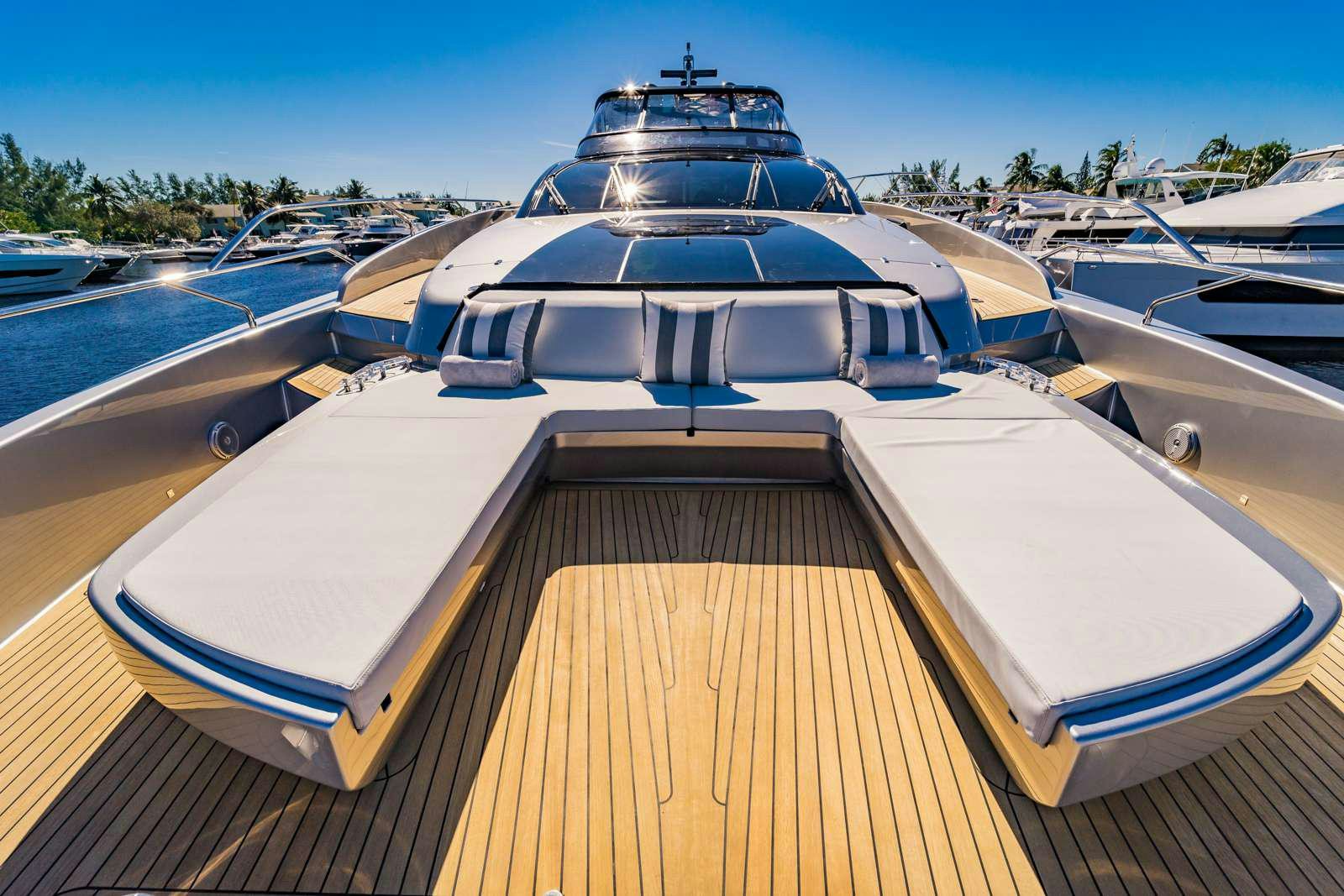 a boat on a deck aboard BEYOND BEYOND Yacht for Charter