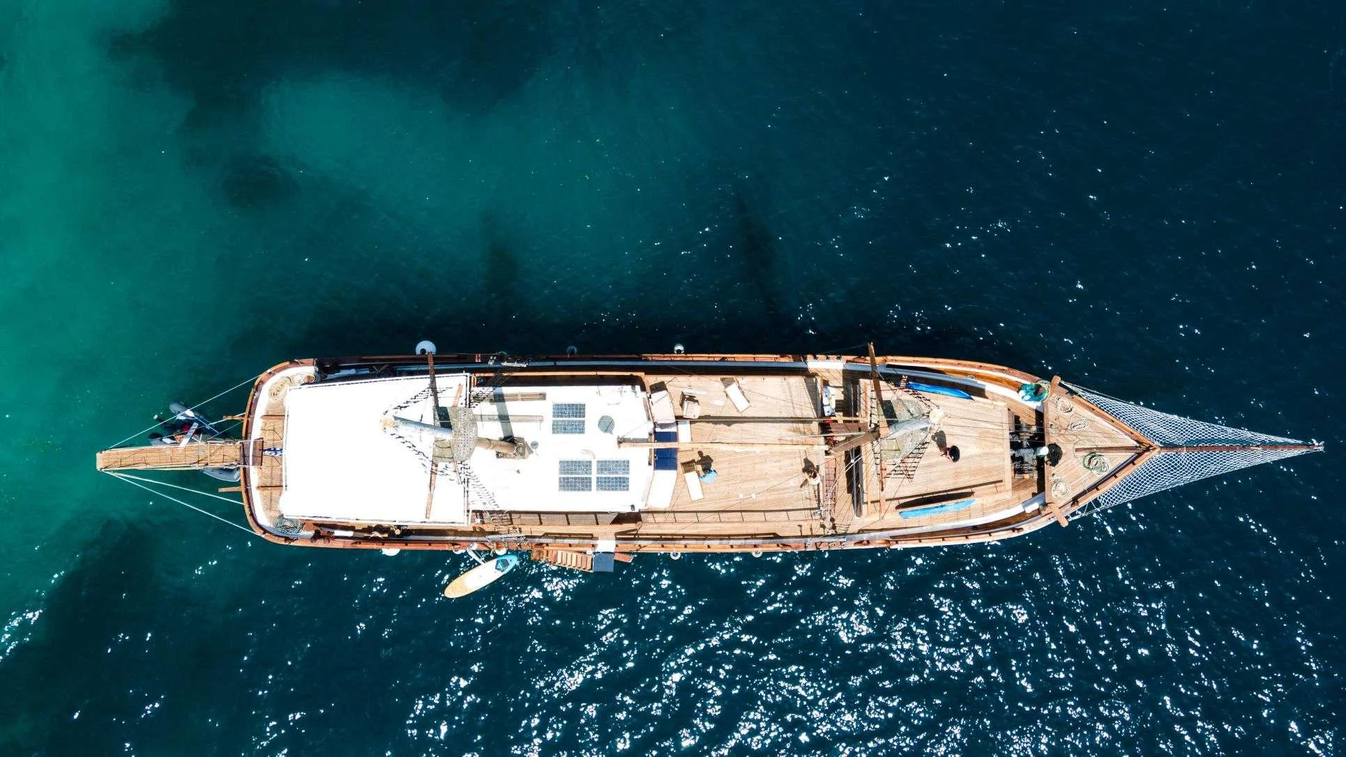 a ship in the water aboard AEGEOTISSA II Yacht for Charter