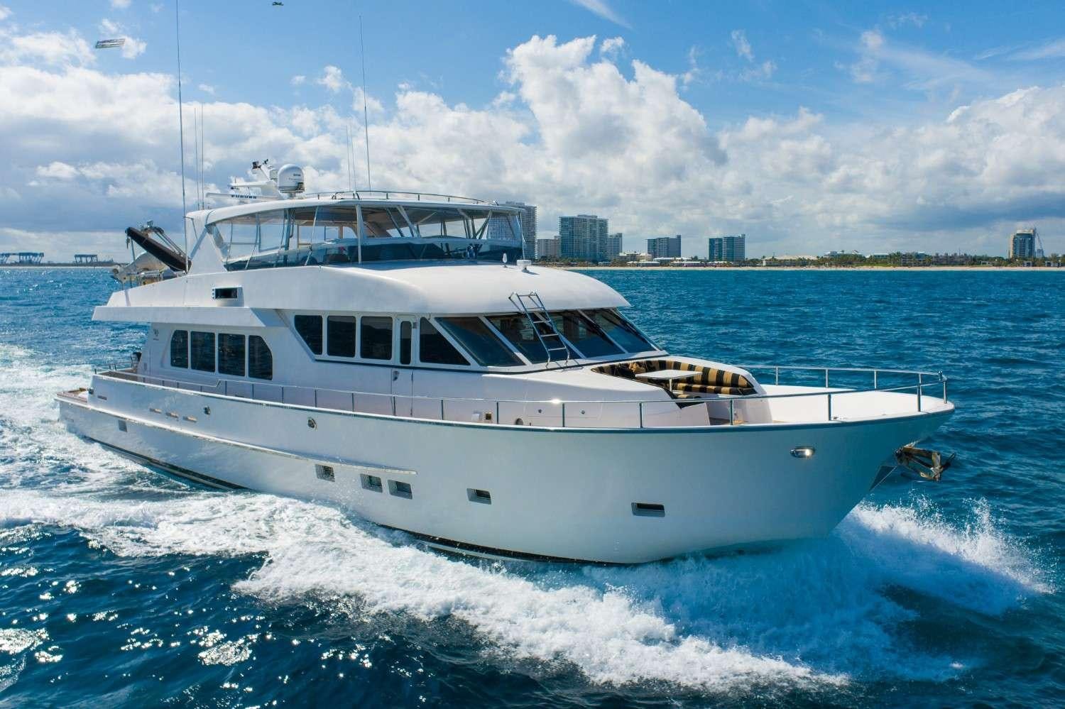 a white yacht on water aboard SEAS TO SEE Yacht for Charter