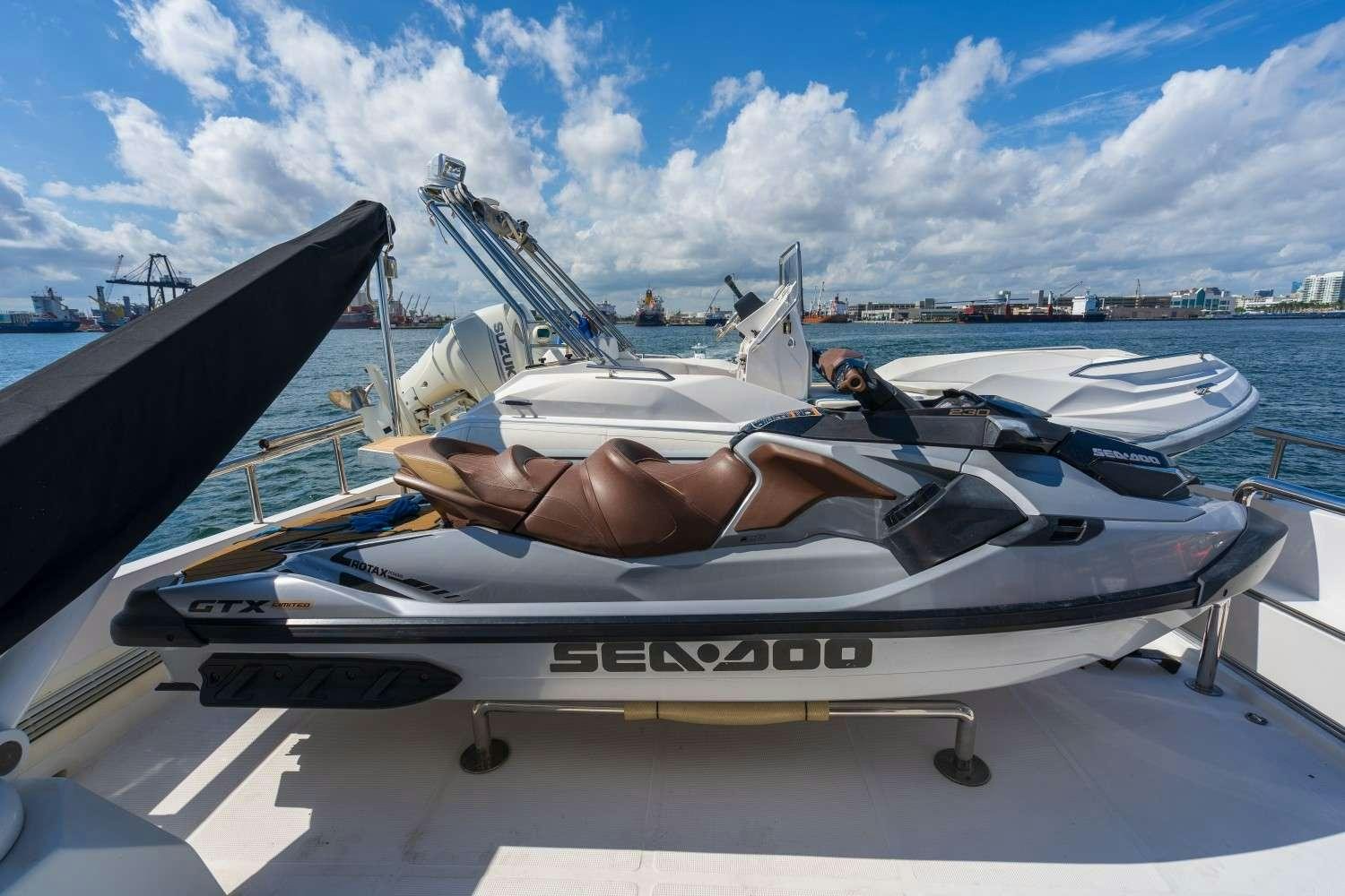 a person lying on a boat aboard SEAS TO SEE Yacht for Charter
