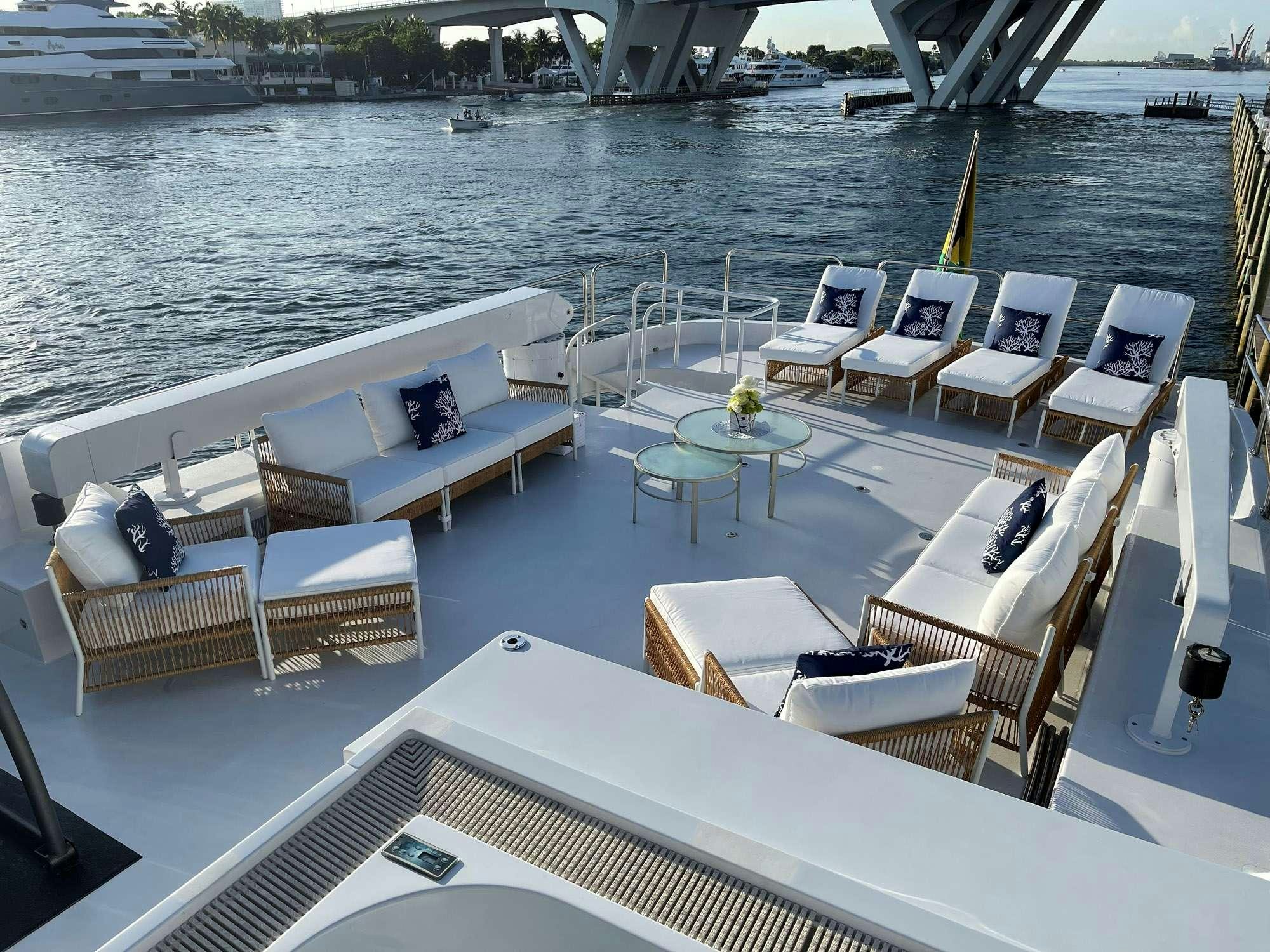 a boat on the water aboard TOO SHALLOW Yacht for Charter