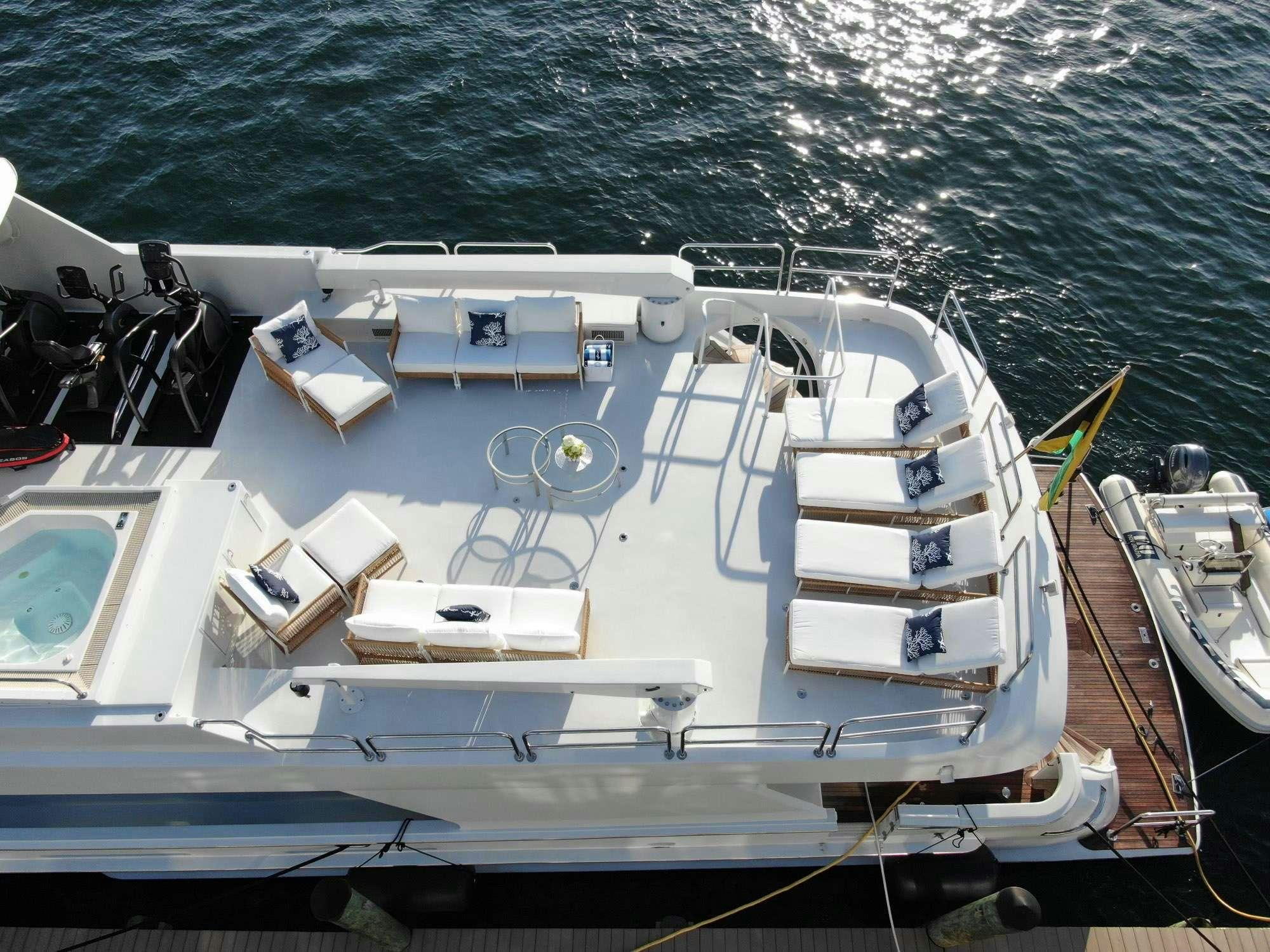 a boat on the water aboard TOO SHALLOW Yacht for Charter