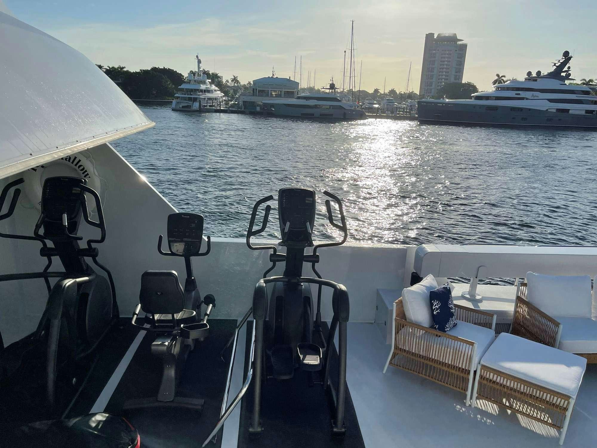 a boat on the water aboard TOO SHALLOW Yacht for Charter