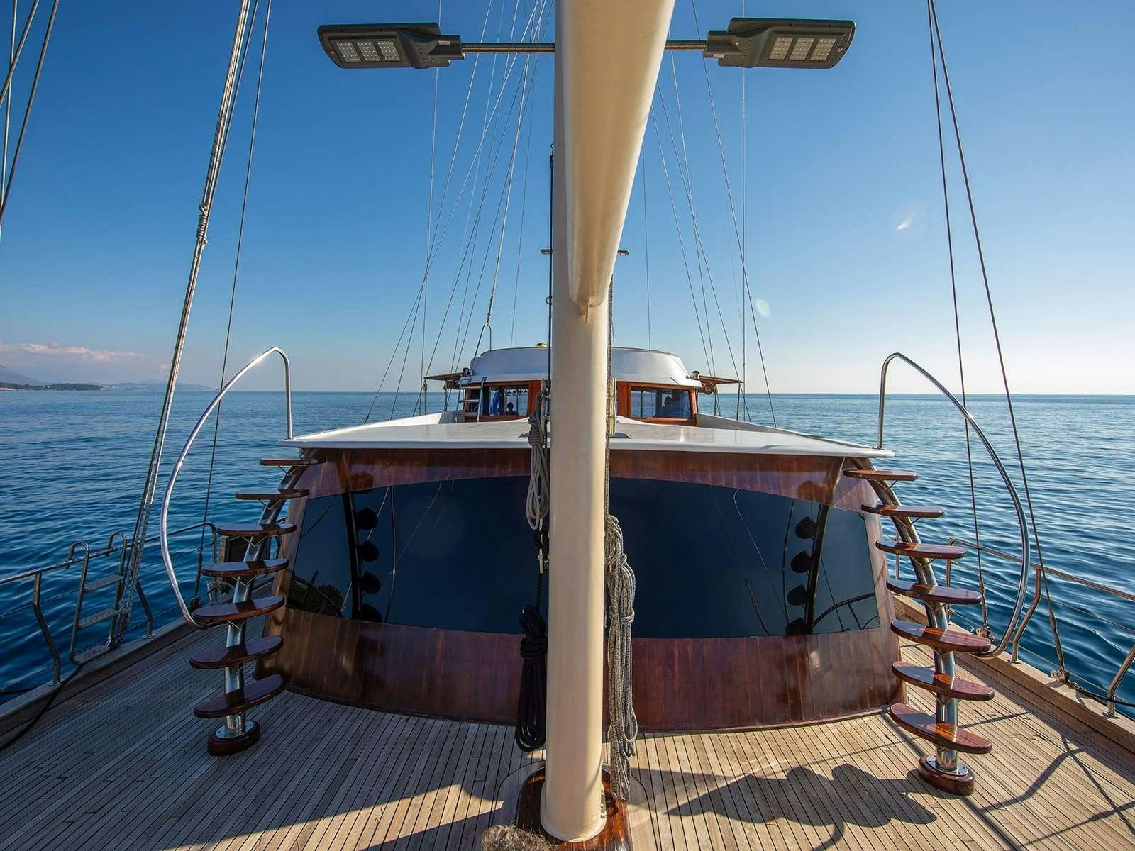 a boat on a body of water aboard DALMATINO Yacht for Charter