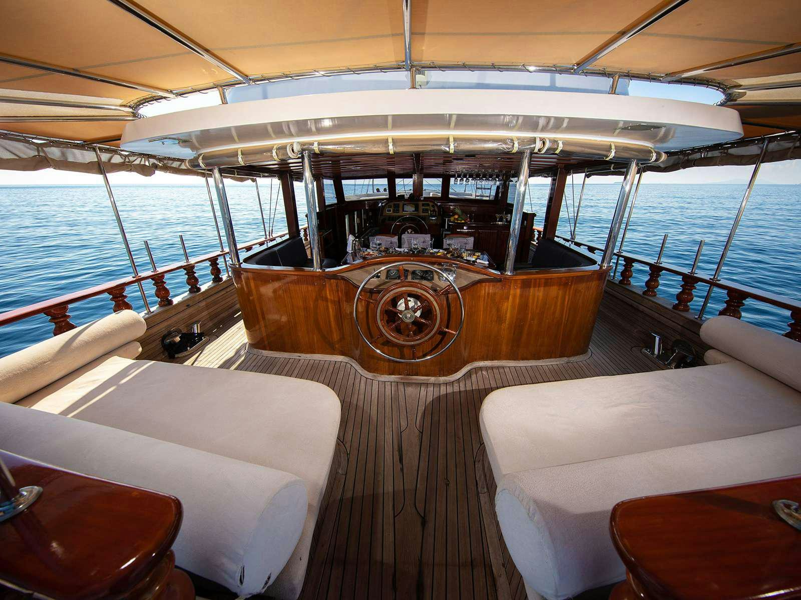 inside of a boat aboard DALMATINO Yacht for Charter