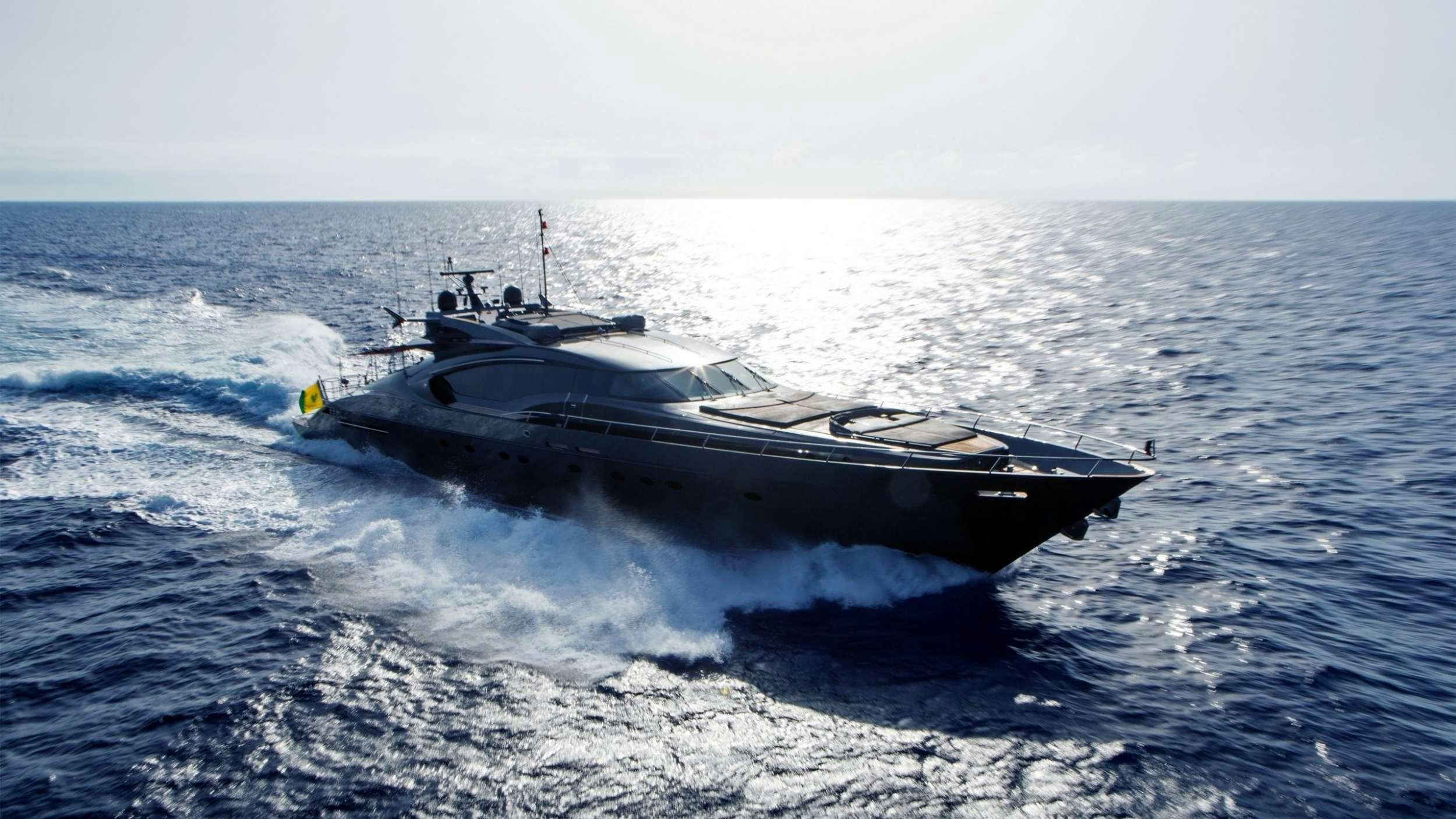 a submarine in the water aboard SETTE Yacht for Charter