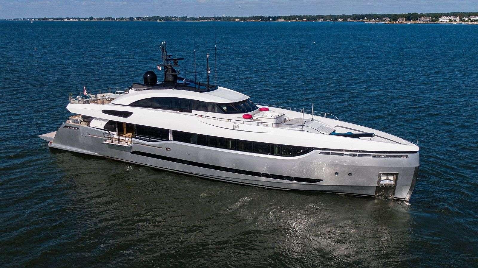a white yacht in the water aboard LEUDIN I Yacht for Charter