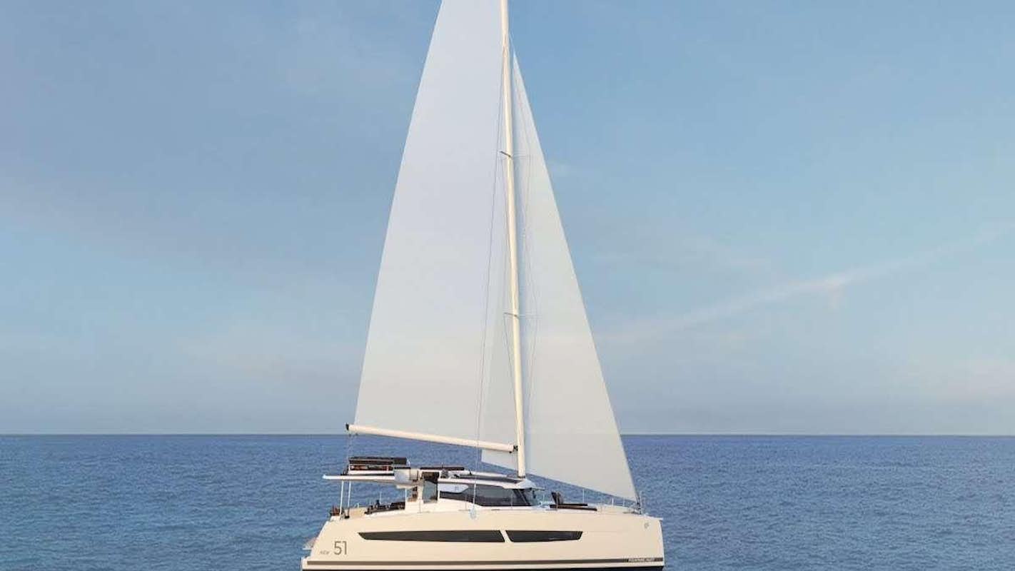 a white sailboat on the water aboard TEDAVI Yacht for Charter