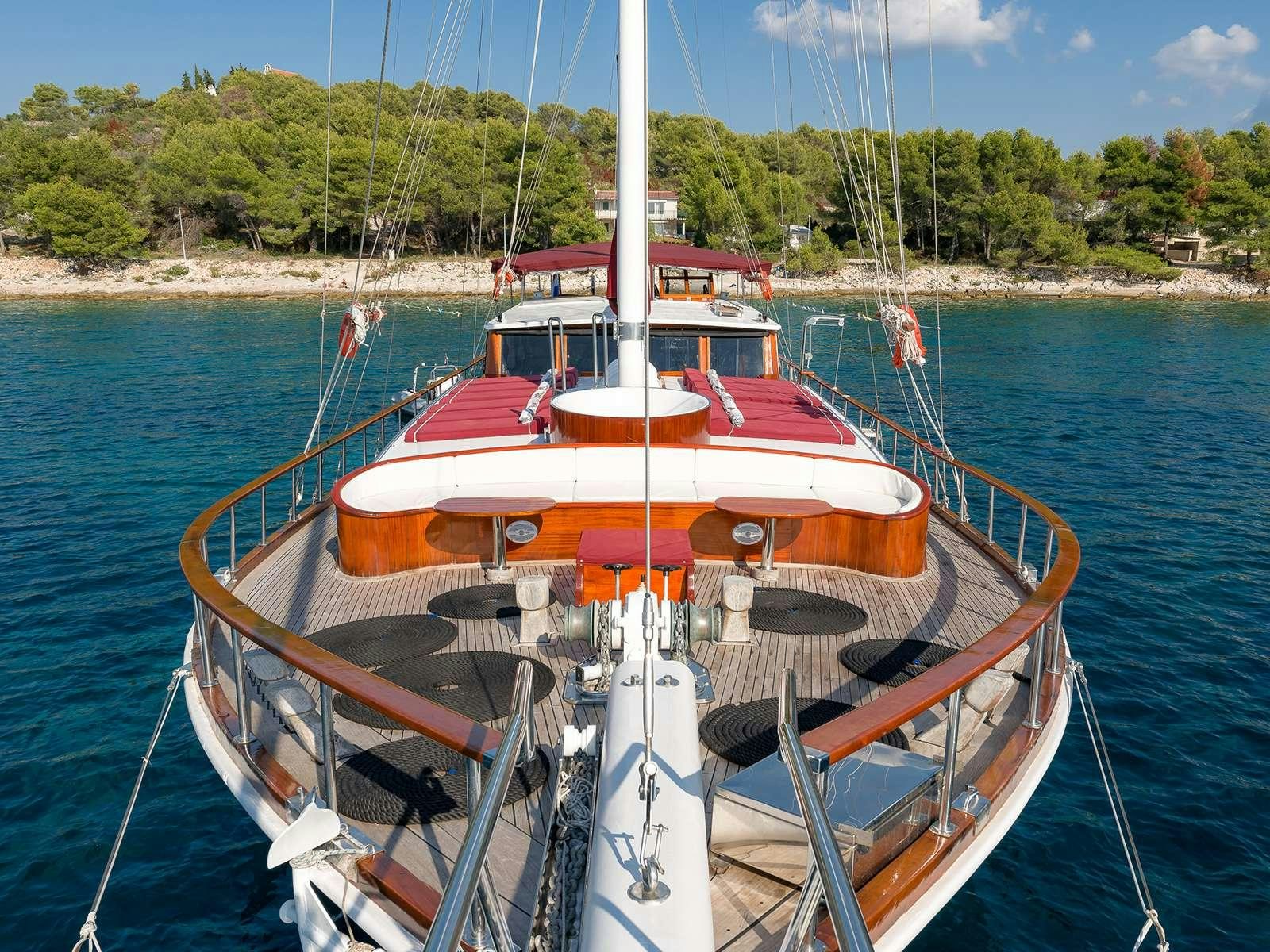 a boat on the water aboard GULET CROATIA Yacht for Charter