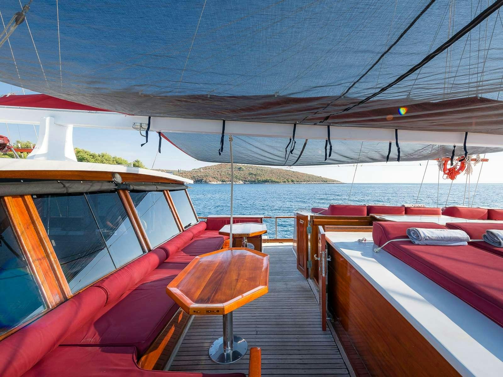 a boat on the water aboard GULET CROATIA Yacht for Charter