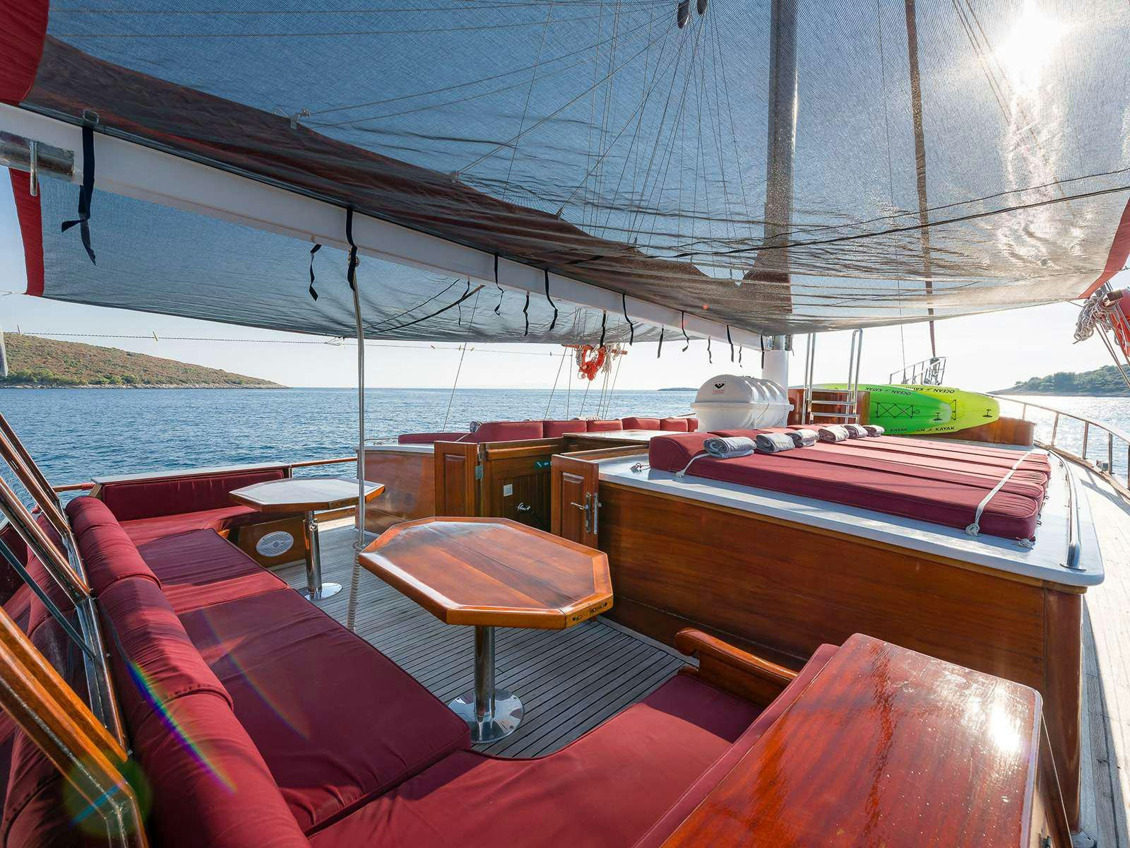 a boat on the water aboard GULET CROATIA Yacht for Charter