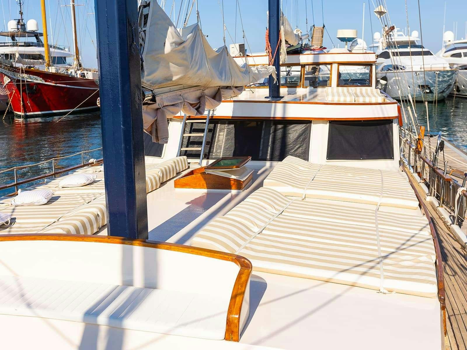 a boat in the water aboard Gulet Gardelin Yacht for Charter