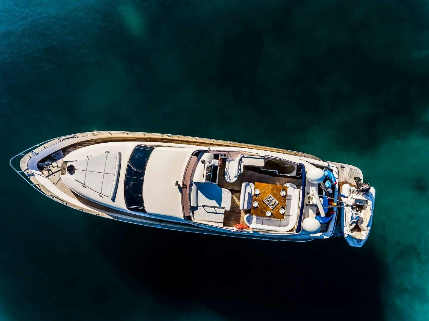 a boat in the water aboard SECRET LIFE Yacht for Charter