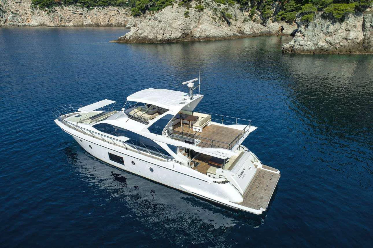 a boat on the water aboard TAMARA II Yacht for Charter