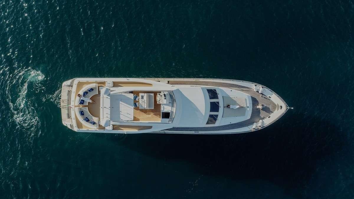 a space ship in the ocean aboard BEYOND Yacht for Charter