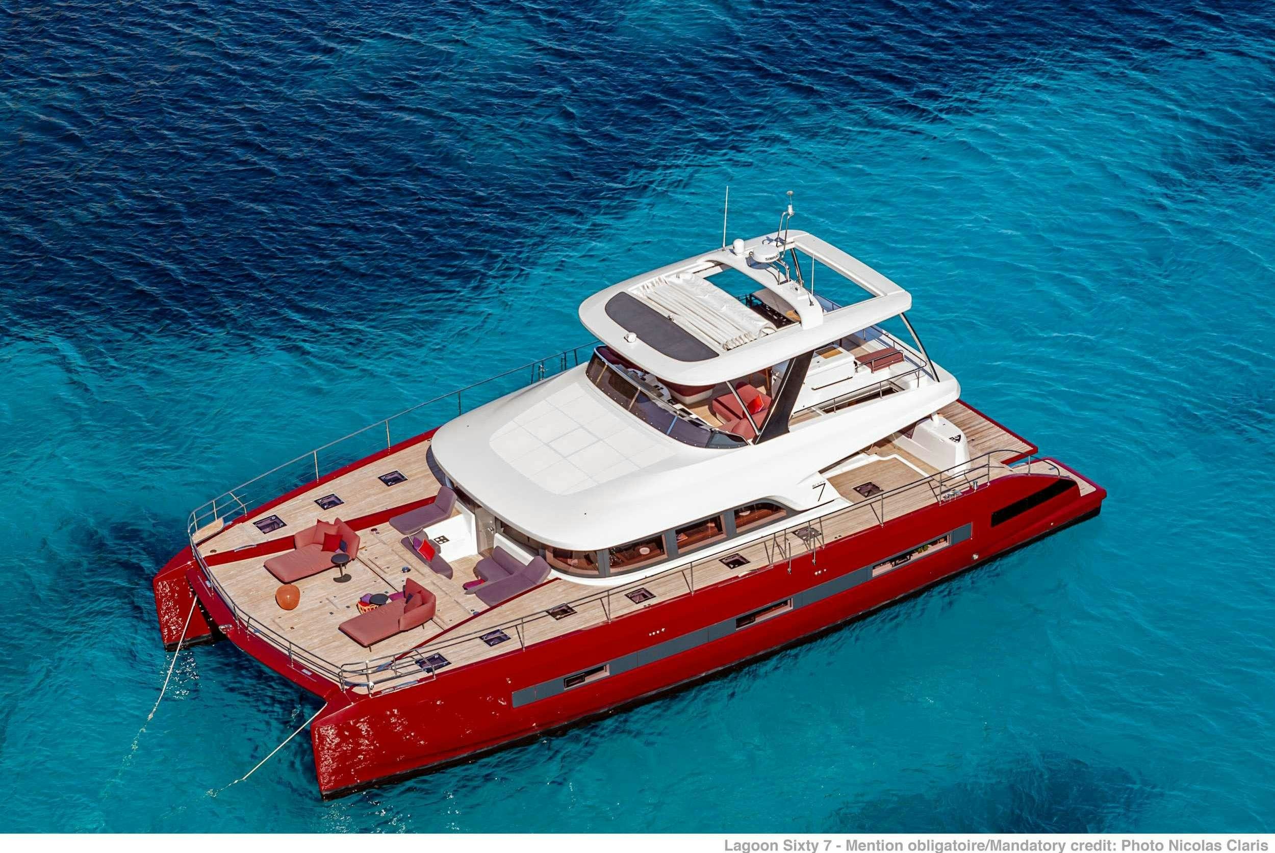 a boat in the water aboard VALIUM 67 Yacht for Charter