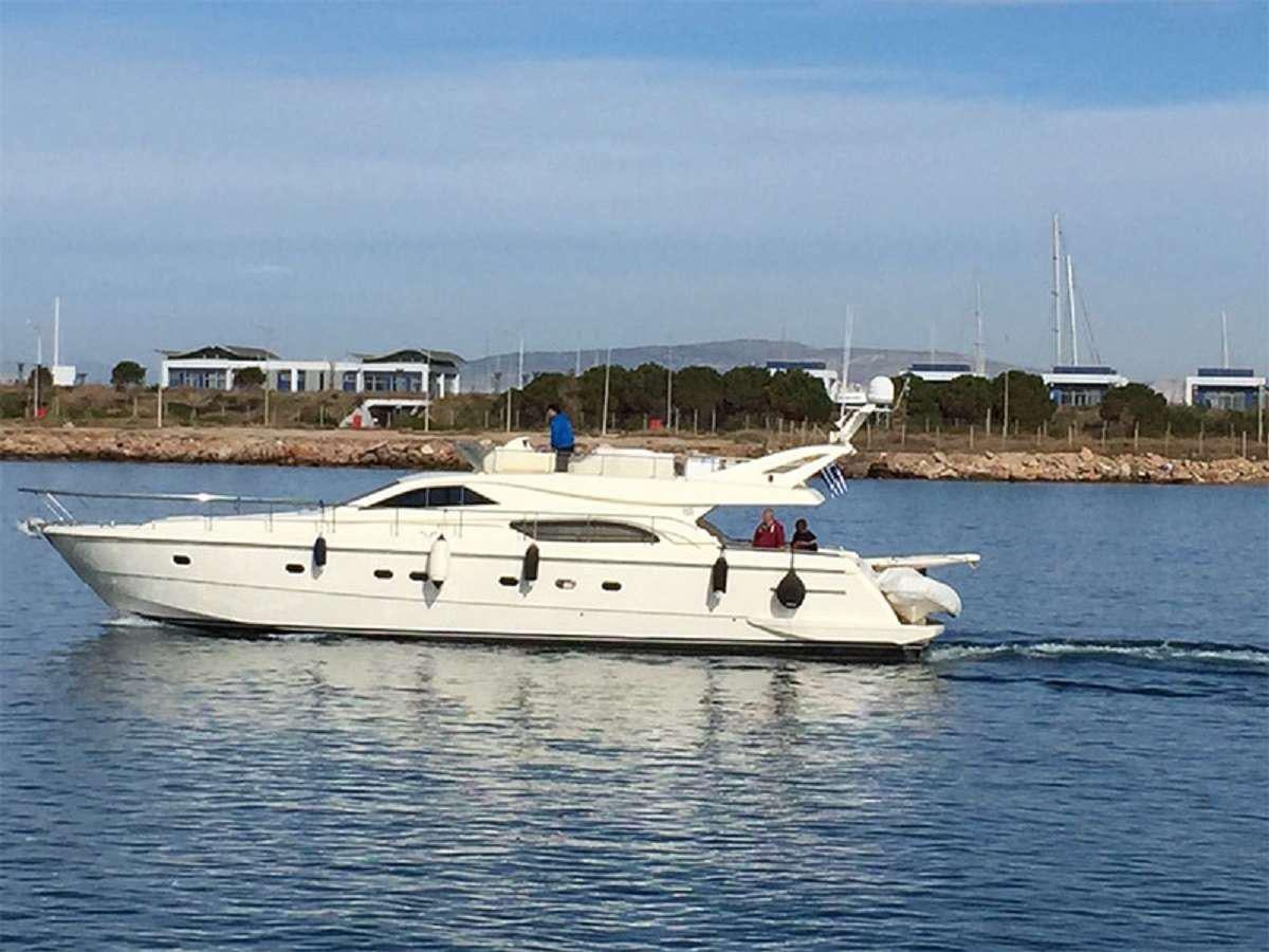 a boat in the water aboard PALMYRA Yacht for Charter