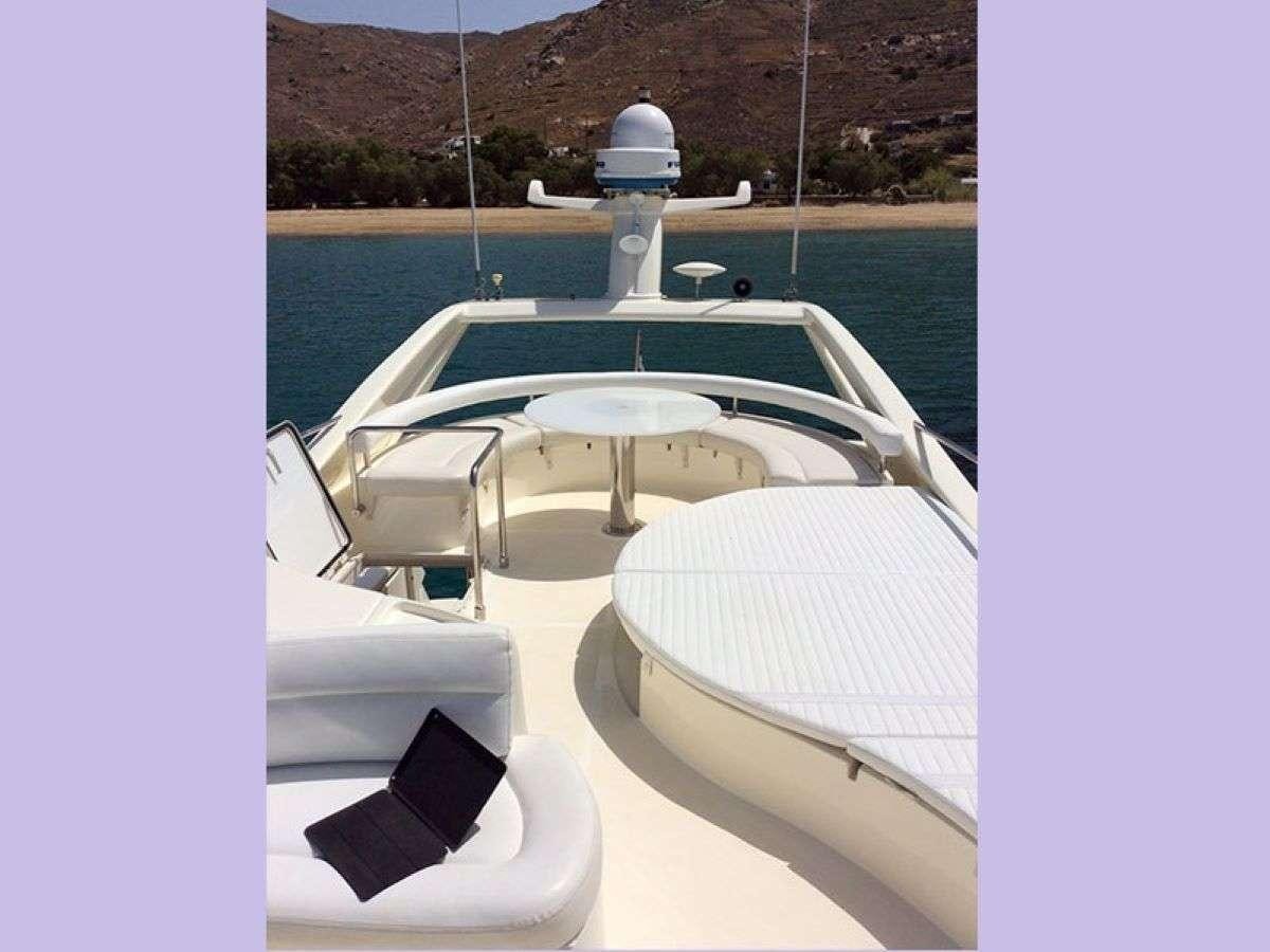 a boat on the water aboard PALMYRA Yacht for Charter