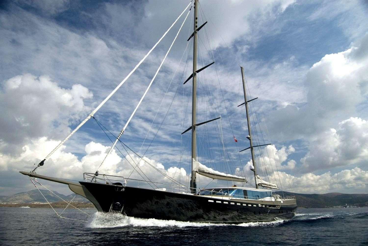a boat on the water aboard TIGRA Yacht for Charter