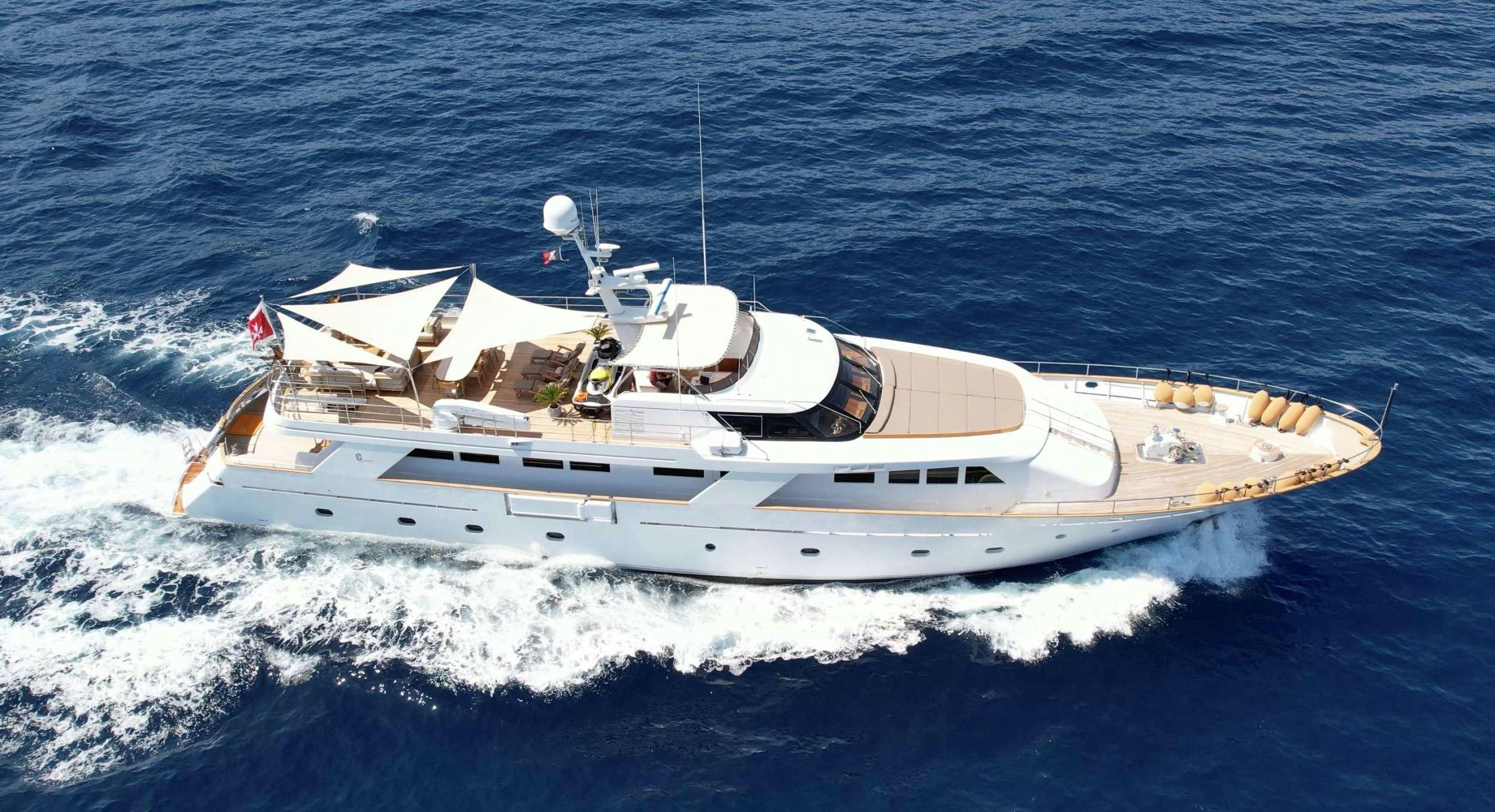 a boat on the water aboard ESPINOLA Yacht for Charter