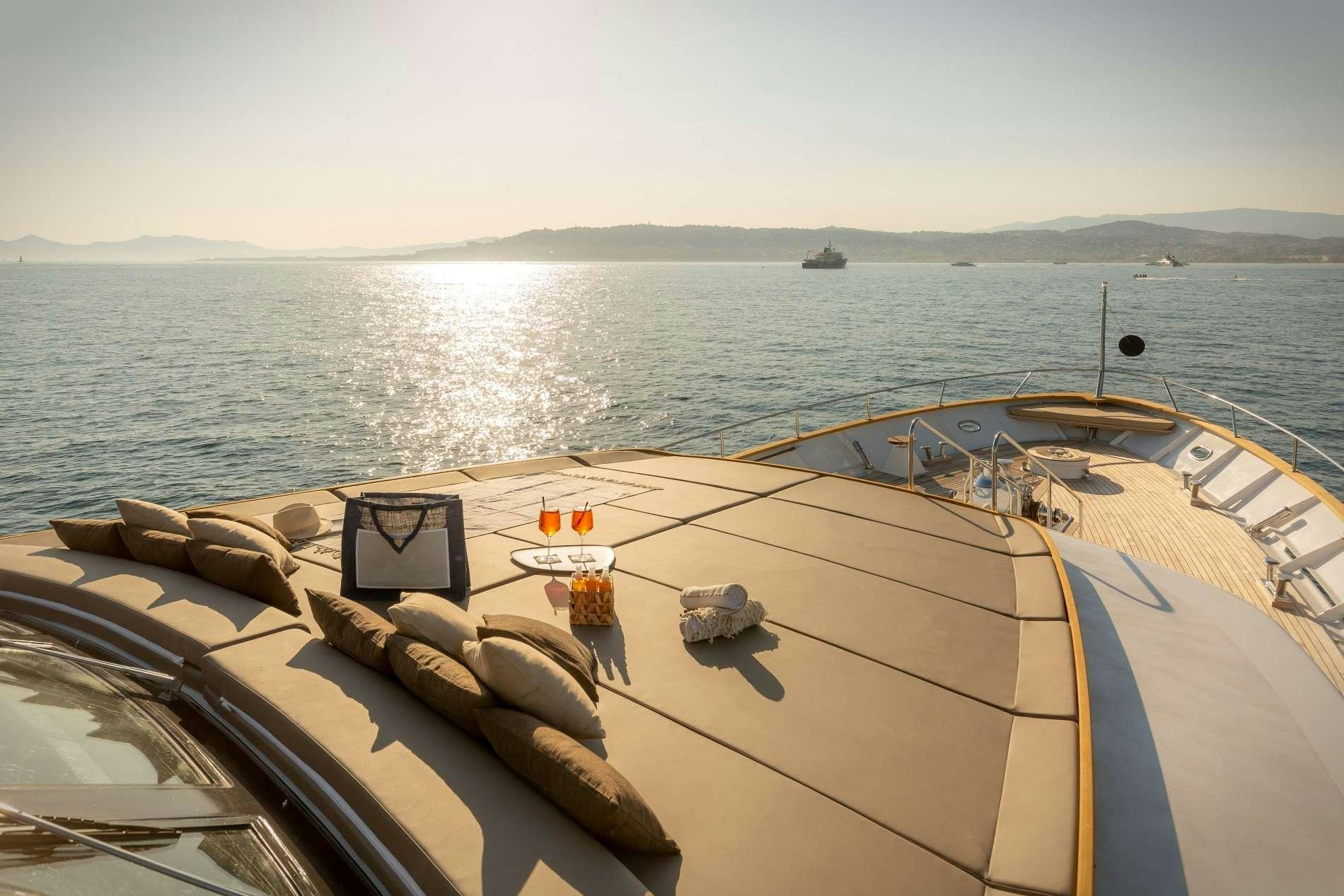 a boat on the water aboard ESPINOLA Yacht for Charter