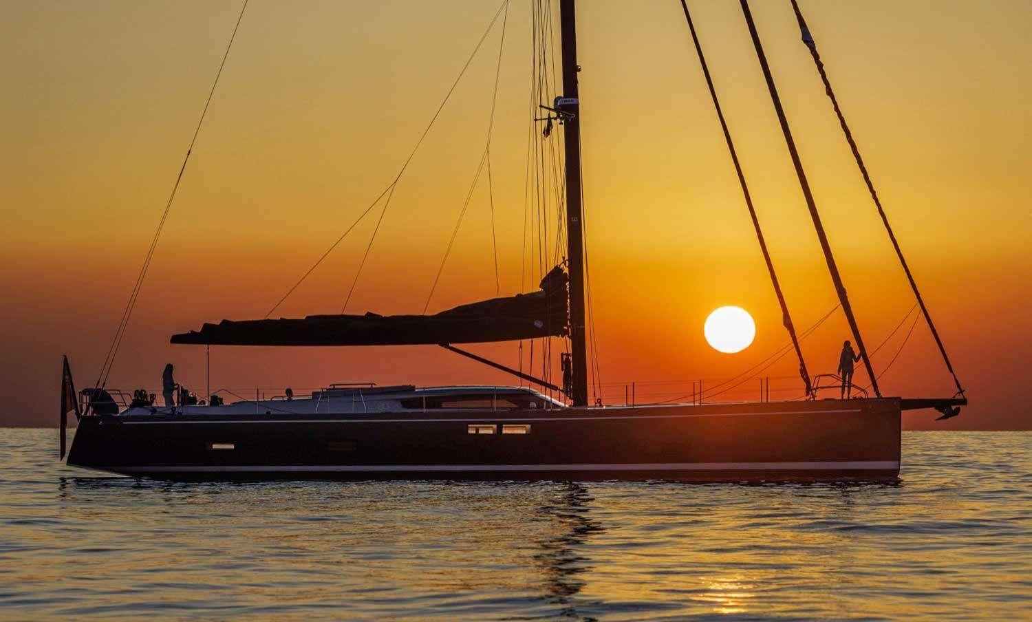 a boat on the water aboard MINDFULNESS Yacht for Charter