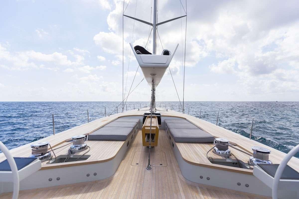 a boat on the water aboard KARMA Yacht for Charter
