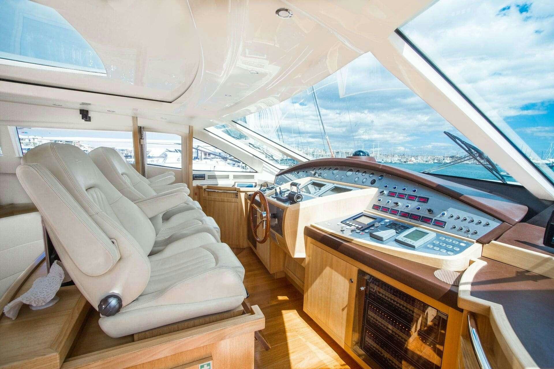 inside of a boat aboard DOUBLE D Yacht for Charter