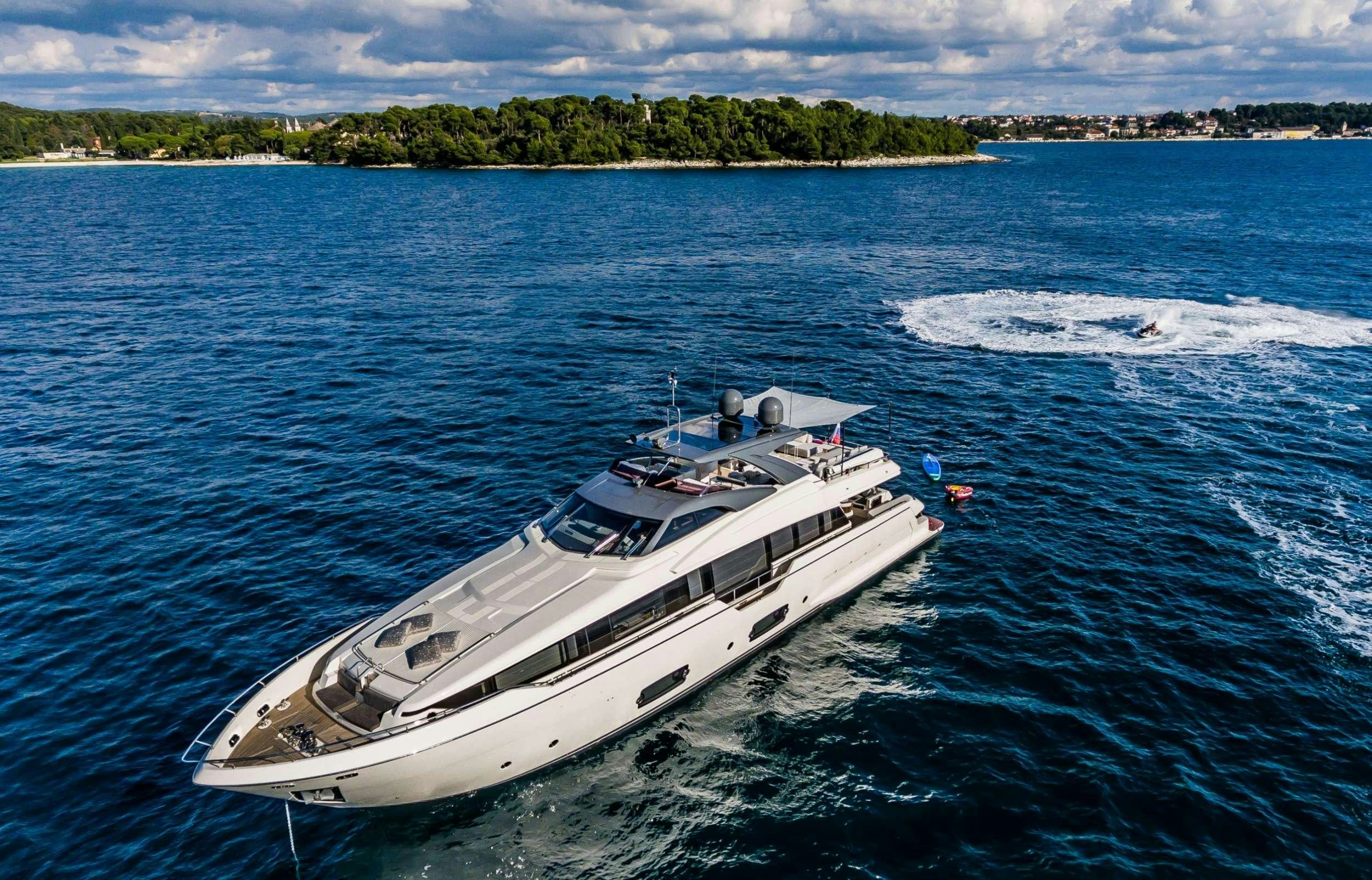 a boat on the water aboard DAMARI Yacht for Charter