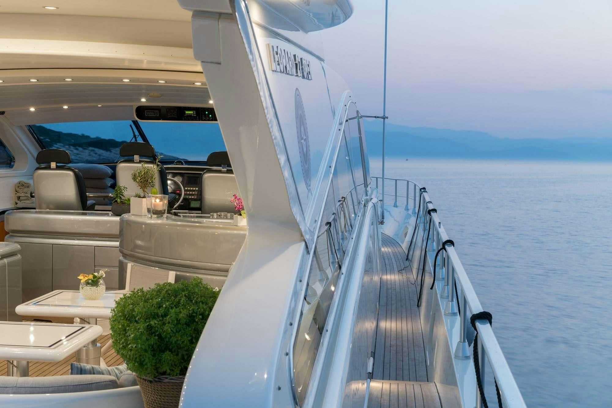a boat on the water aboard ROMACHRIS II Yacht for Charter