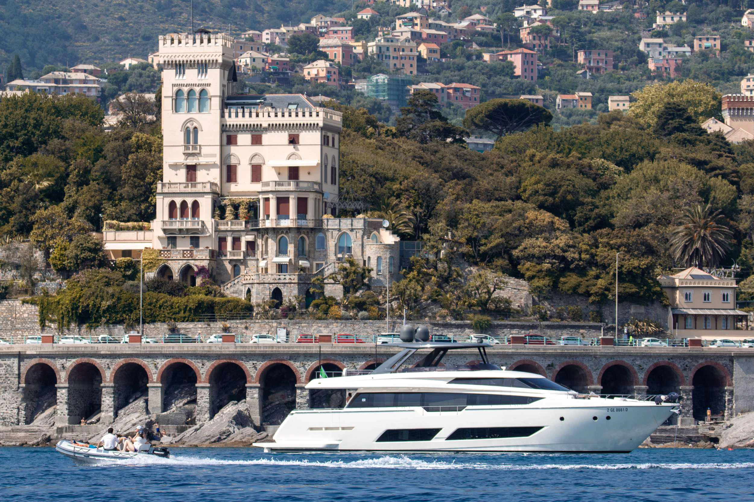 a boat on the water aboard E3 Yacht for Charter